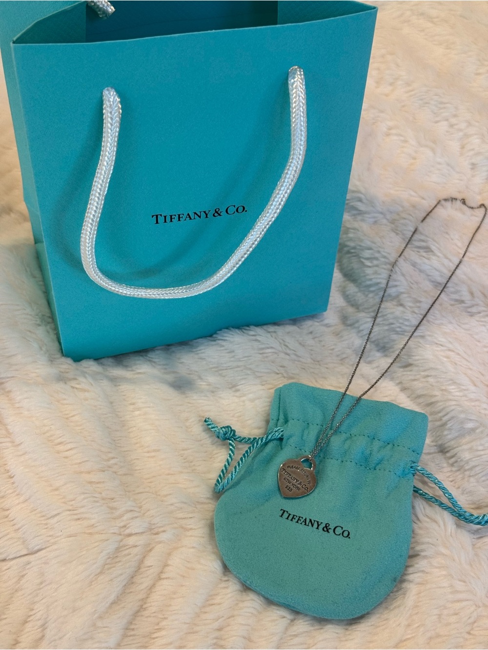 Tiffany & Co. Return to Tiffany Sterling Silver Heart Tag Necklace